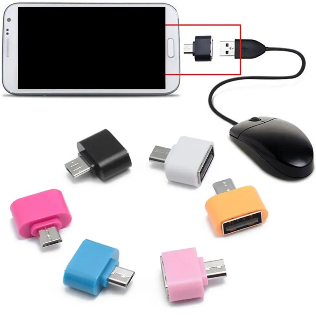 Мини OTG Адаптеры Мобильный телефон Планшет Кард-ридер Micro USB Flash Мышь Расширения клавиатуры 0