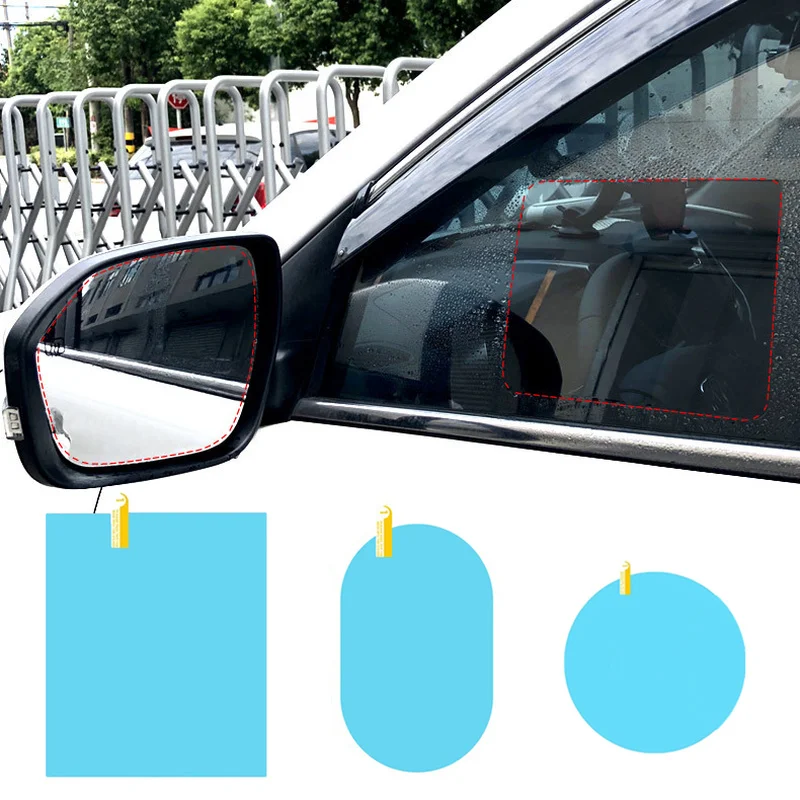 Многоразмерные автомобильные зеркала заднего вида для грузовиков, непромокаемая пленка, Оконное стекло, Противотуманные, антибликовые прозрачные водонепроницаемые пленки-наклейки 2