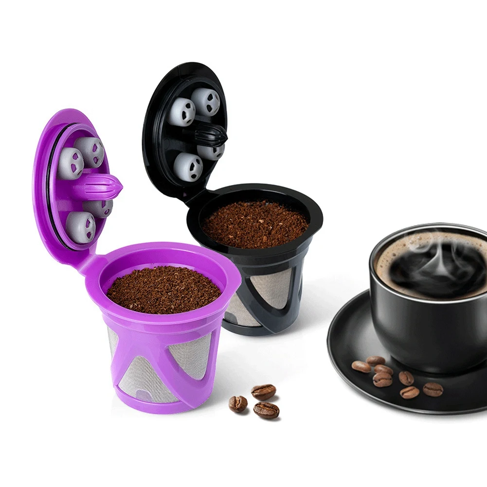 Многоразовые K-образные чашки для кофеварки Keurig - Многоразовые K-образные чашки для кофеварки Keurig, Фильтр для кофейных стручков - Фиолетовый 2