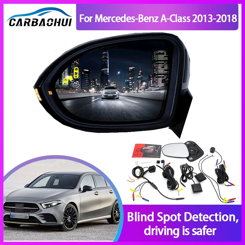 Мониторинг слепых зон автомобиля для Mercedes-Benz A-Class 2013-2018 BSD BSM Система радиолокационного обнаружения Микроволновый датчик Безопасности вождения 0