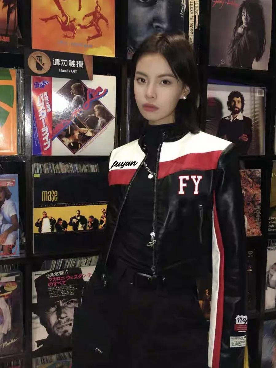 Мотоциклетные трендовые куртки y2k, женская новинка 2023, одежда для гонок, мужской корейский модный свободный кожаный жакет 2023, пальто для пар из искусственной кожи 2