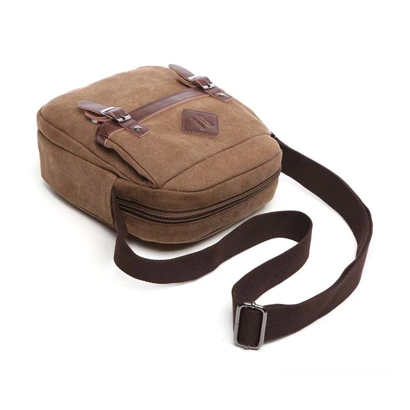 Мужская модная маленькая холщовая сумка, мини-сумка через плечо, многофункциональная сумка, спортивная сумка на открытом воздухе, Модные широкие сумки через плечо 2