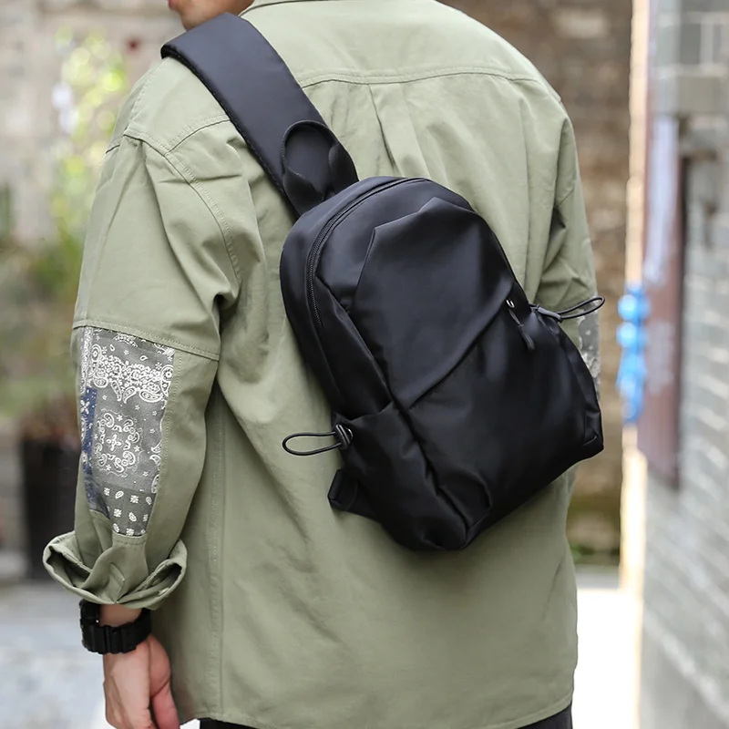 Мужская сумка через плечо, противоугонный многофункциональный водонепроницаемый школьный рюкзак, Модные поясные сумки для коротких поездок, Нагрудная сумка-мессенджер 1