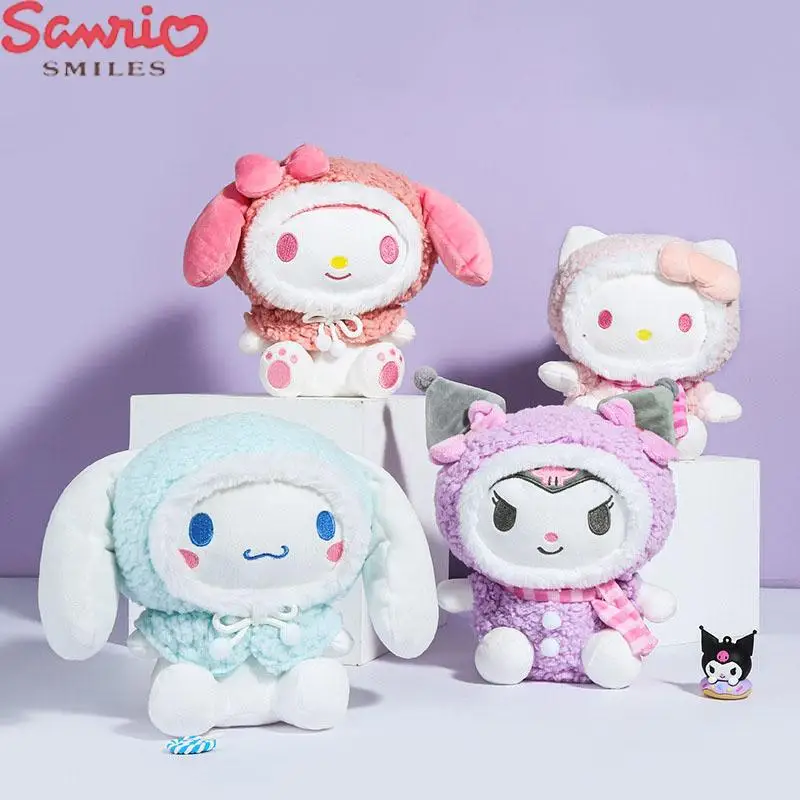 Мультфильм Sanrio Cinnamorroll Hello Kitty Kuromi Милая Плюшевая Игрушка Kawaii Mymelody На День Святого Валентина Детская Игрушка Подарок На День Рождения 3