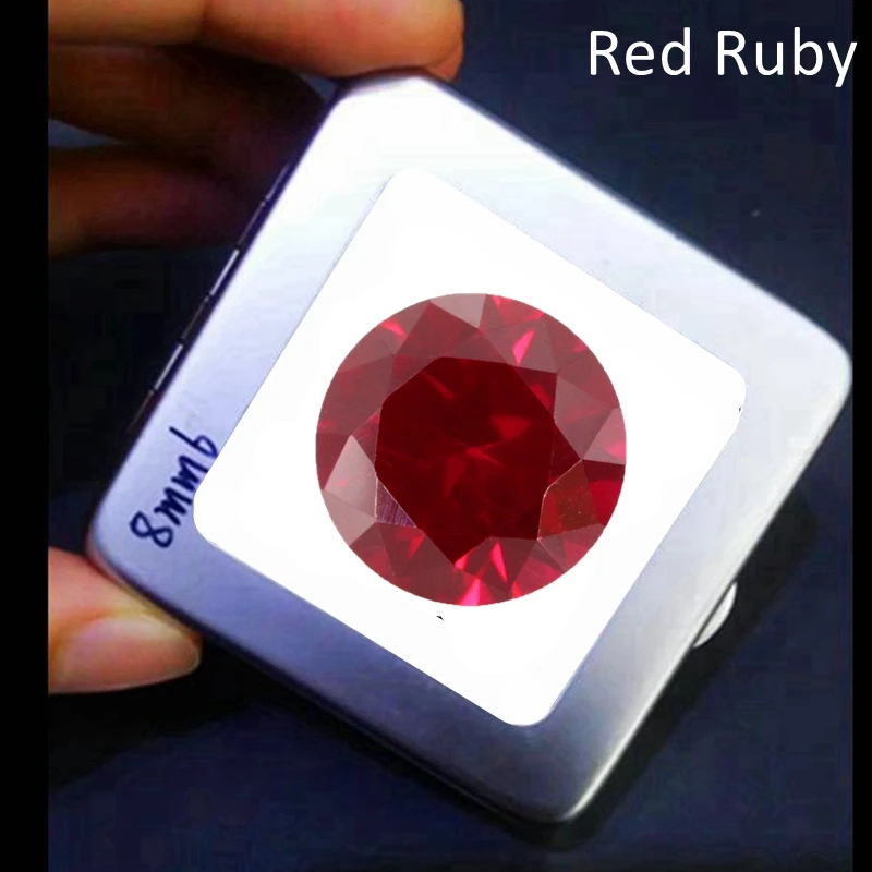Натуральный Добытый Красный Рубин Голубиной Крови Неотапливаемый 4,0 Cts 10,0 мм Шри-Ланка VVS Сыпучий Драгоценный Камень Для Изготовления ювелирных изделий 0