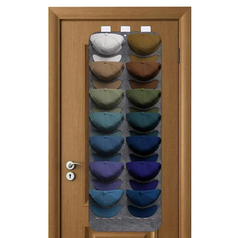 Органайзер для бейсболок на двери с 14 карманами, плавающий держатель для шляп, Органайзер, вешалка для бейсболок и спортивных кепок от Солнца 0