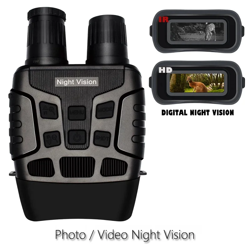 Охотничий Бинокль ночного видения, ИК-цифровая инфракрасная камера, 2,3 ЖК-телескоп дневного и ночного видения, оптика для дикой природы, Кемпинг 1