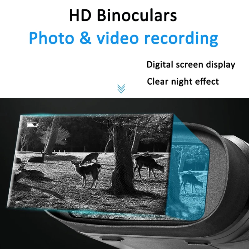 Охотничий Бинокль ночного видения, ИК-цифровая инфракрасная камера, 2,3 ЖК-телескоп дневного и ночного видения, оптика для дикой природы, Кемпинг 5