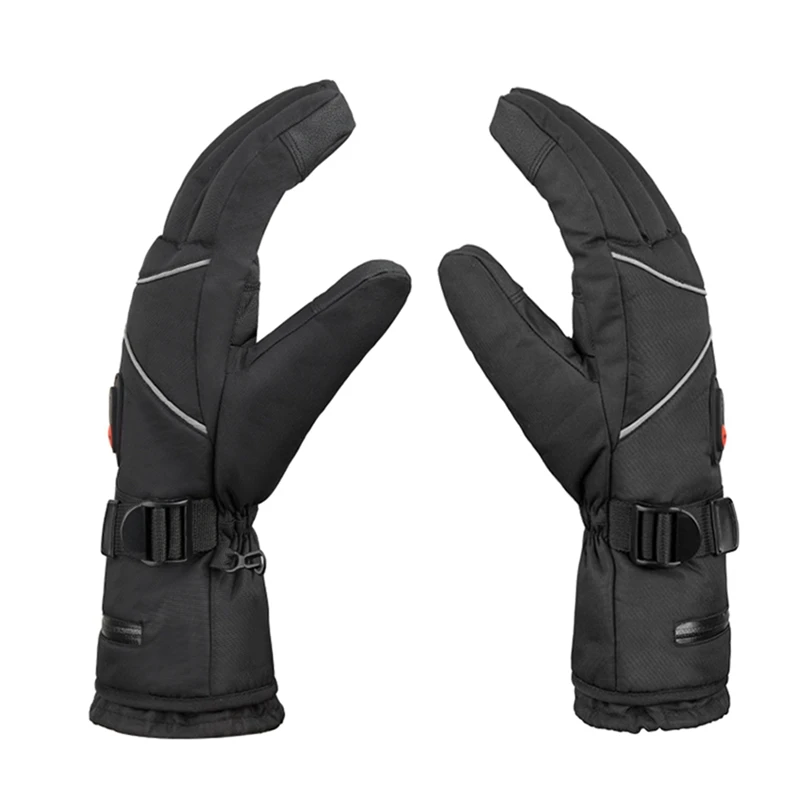 Перчатки с подогревом 5 В, 4000 мАч, Электрические перчатки, перчатки с сенсорным экраном, зимние перчатки с подогревом для езды на Велосипеде, катания на лыжах 0