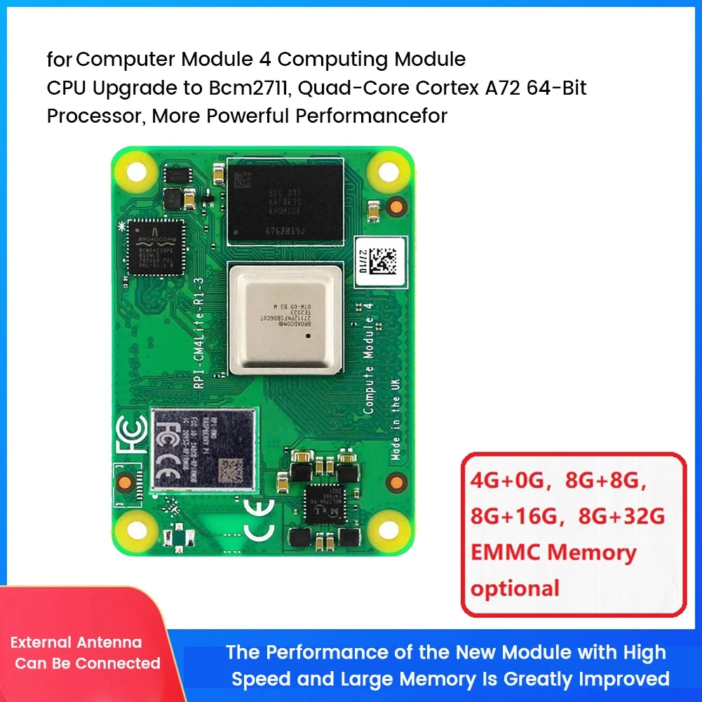 Плата CM4 Core для модуля 4 Core ARM -A72 4G LPDDR4 + 0G EMMC Flash Wifi Разработка CM4104000 2