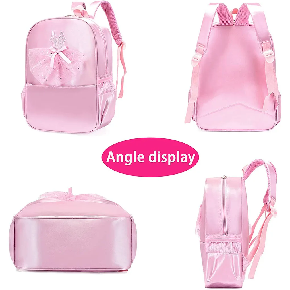 Пользовательское название: Балетный танцевальный рюкзак для маленьких девочек, Балетная сумка для танцев, Персонализированная танцевальная сумка для малышей, гимнастическая сумка для хранения 4