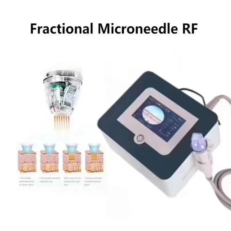 Портативный тип R/F дробный микроигольный аппарат для удаления растяжек, лифтинг кожи, омоложение, машина для удаления морщин 3