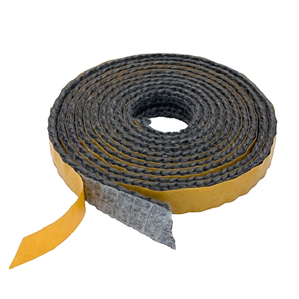 Прочная уплотнительная прокладка из веревки для печки 18 мм x 3 мм Черные уплотнения Дверцы дымохода Из стекловолокна Для Замены камина Противопожарная лента для печки 0
