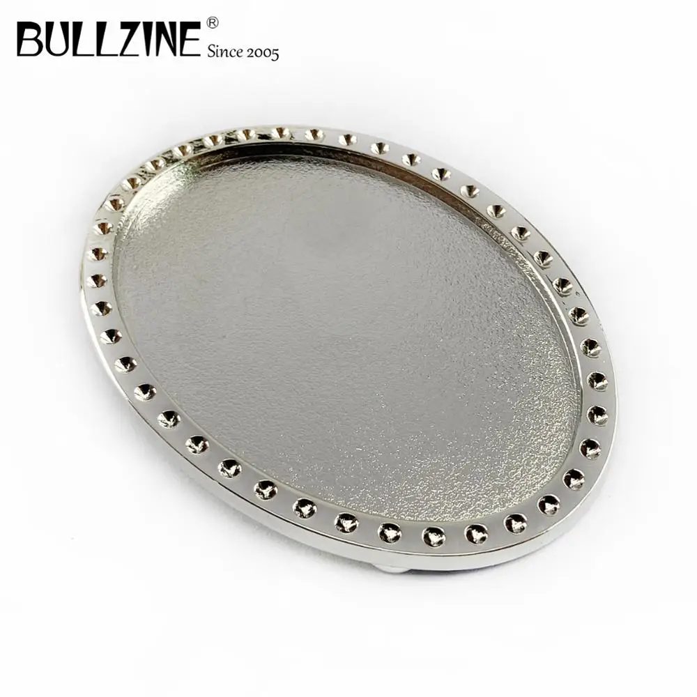 Пряжка для ремня Bullzine оптом из цинкового сплава DIY с серебряной отделкой FP-02994 подходит для ремня шириной 4 см 4