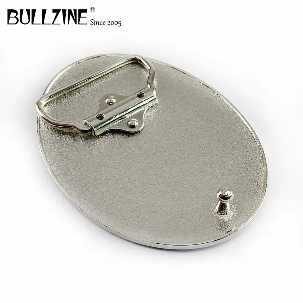 Пряжка для ремня Bullzine оптом из цинкового сплава DIY с серебряной отделкой FP-02994 подходит для ремня шириной 4 см 5