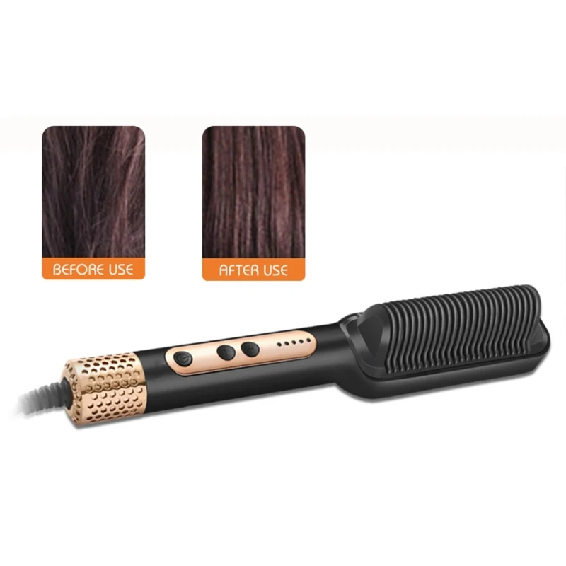 Расческа-выпрямитель для волос с 5 настройками температуры, горячая щетка для разглаживания волос 1