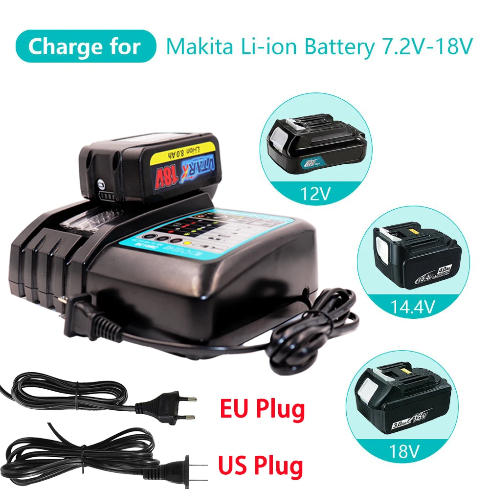 С Зарядным устройством BL1860 Аккумуляторная Батарея 18 V6000mAh Литий-ионная для Makita 18v Battery 6ah BL1840 BL1850 BL1830 BL1860B LXT400 3
