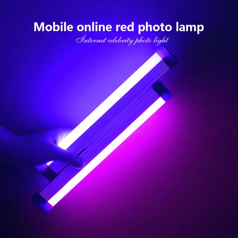 Светодиодный Заполняющий свет Чистый Красный Свет USB Перезаряжаемое Освещение для Фотосъемки Беспроводной Живой свет Заполняющий свет Атмосферный свет Лампа для Селфи 0