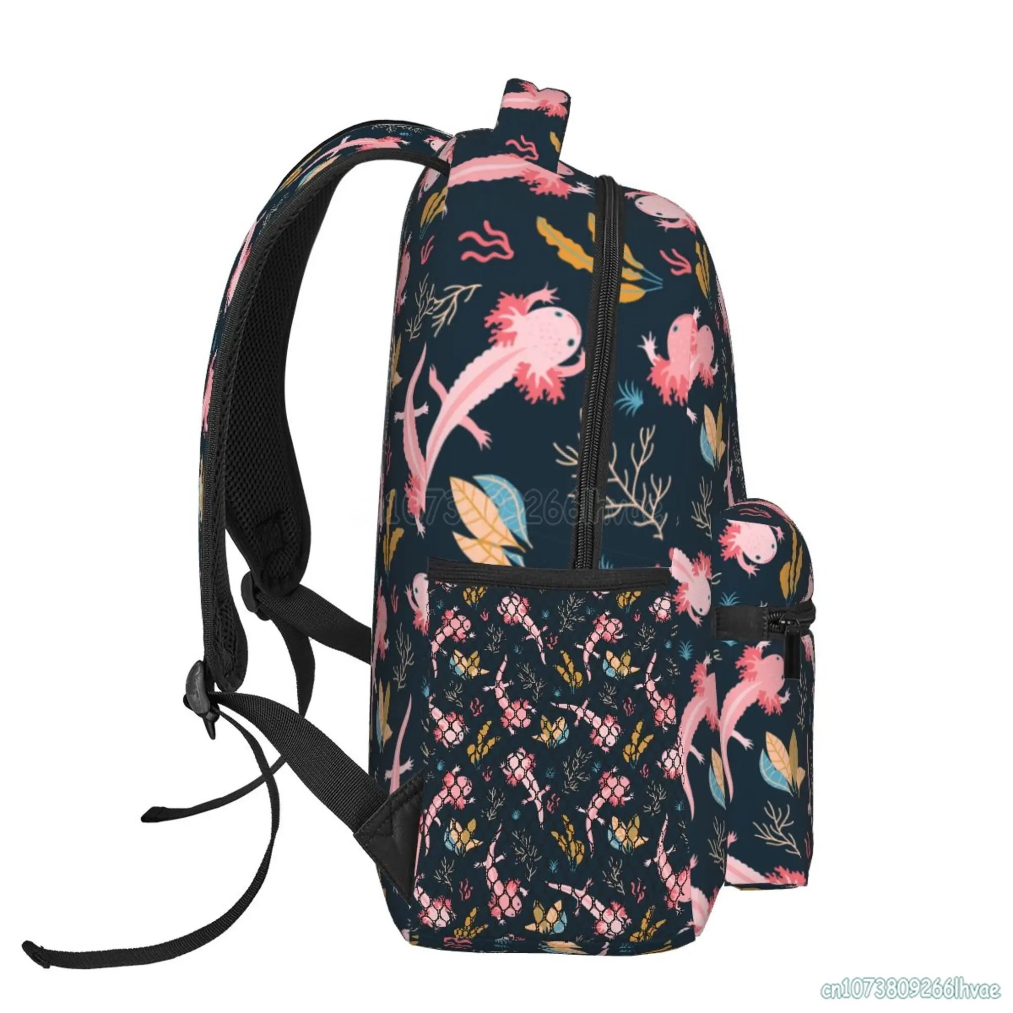 Стильный рюкзак Axolotls с регулируемыми мягкими плечевыми ремнями, школьный рюкзак для ноутбука, водонепроницаемые рюкзаки для путешествий в колледж 2