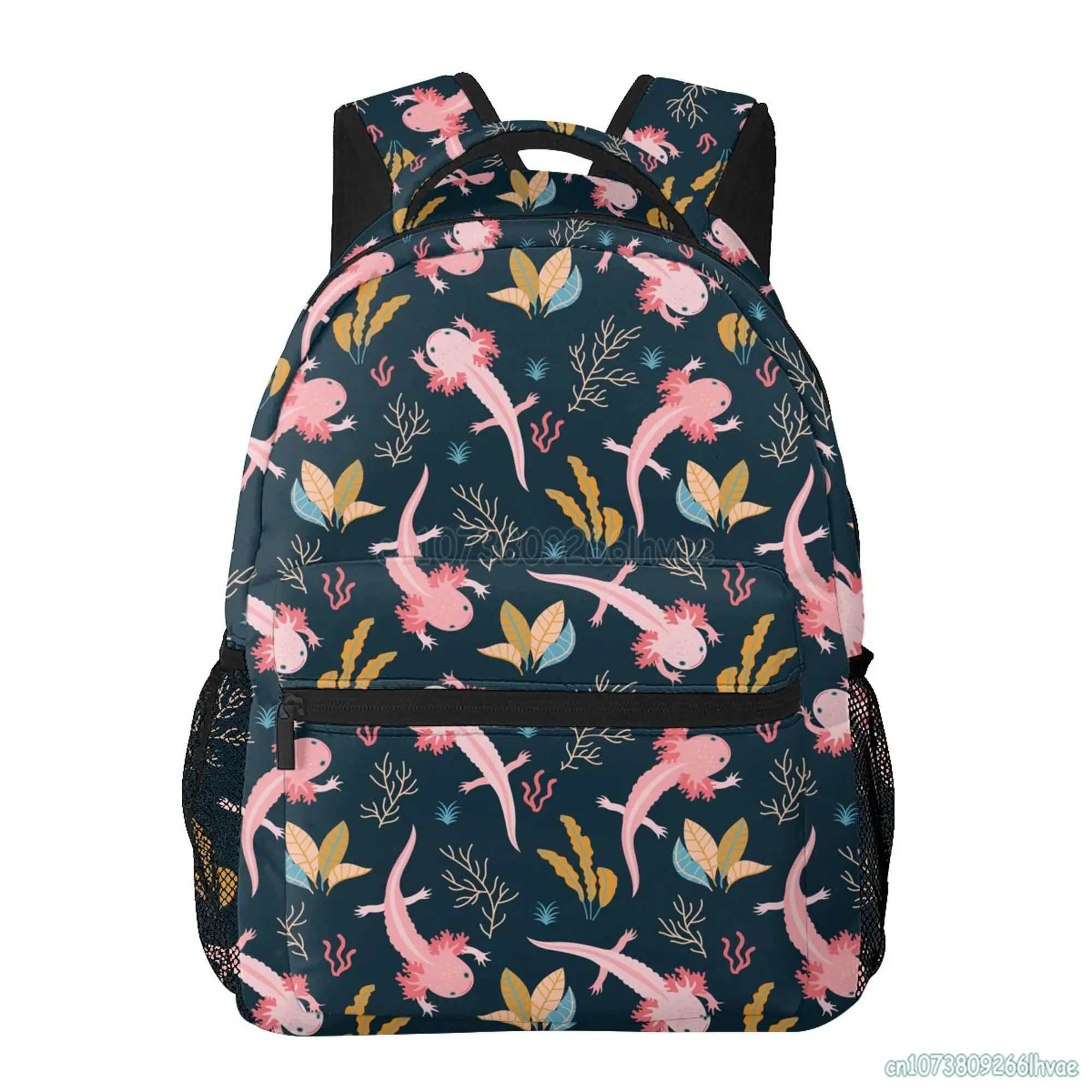 Стильный рюкзак Axolotls с регулируемыми мягкими плечевыми ремнями, школьный рюкзак для ноутбука, водонепроницаемые рюкзаки для путешествий в колледж 5