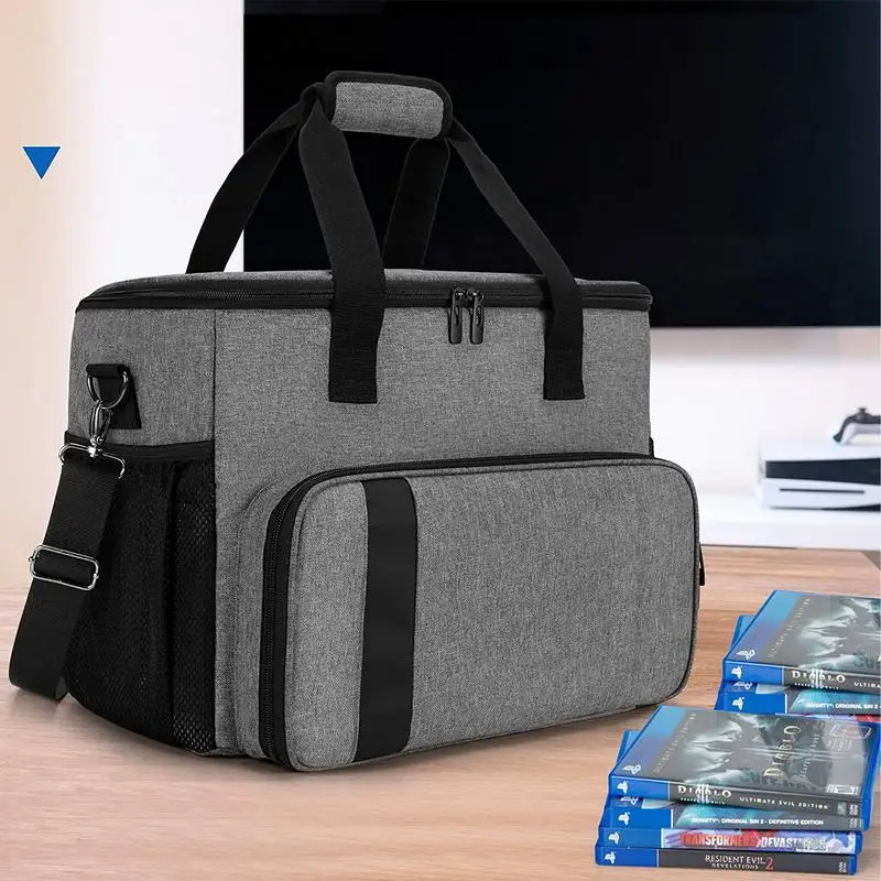 Сумка для игровой консоли для контроллера PS 5, дорожный чехол для переноски, Рюкзак для хранения, Жесткая защитная сумочка с несколькими карманами 1