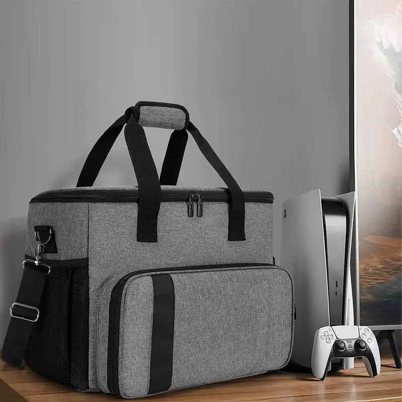 Сумка для игровой консоли для контроллера PS 5, дорожный чехол для переноски, Рюкзак для хранения, Жесткая защитная сумочка с несколькими карманами 2
