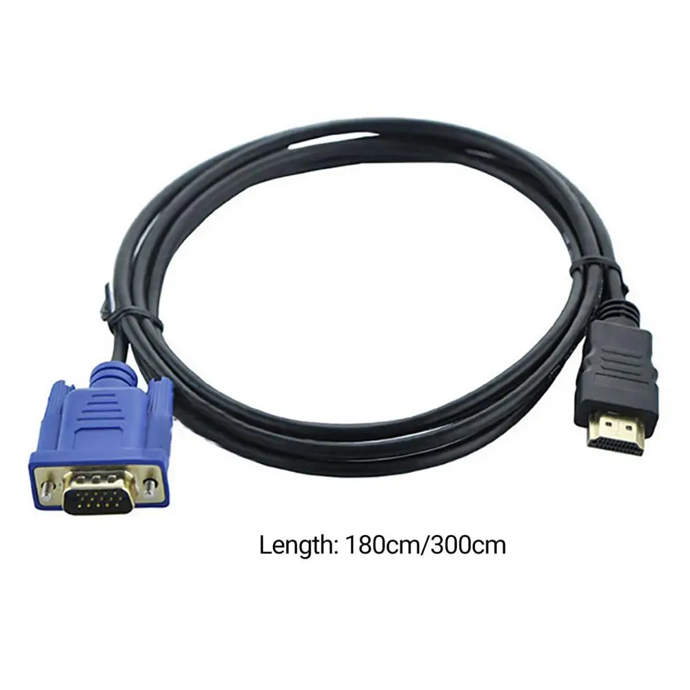 Удобная защита от помех при передаче сигнала, подключаемый кабель для видеопреобразования, совместимый с HDMI, для подключения кабеля VGA 1
