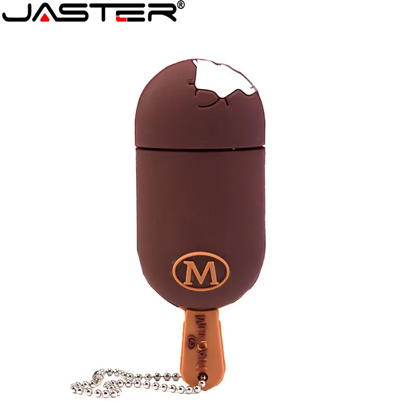 Флеш-накопитель для Шоколадного мороженого USB 2,0 с Мультяшным печеньем, Флеш-накопители с брелоком, Подарочная карта памяти 64 ГБ/32 ГБ/16 ГБ/8 ГБ, U-диск 3