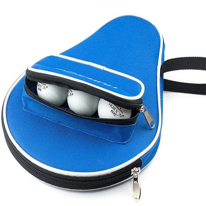 Цельные профессиональные новые ракетки для настольного тенниса, сумка для летучей мыши, Оксфордский чехол для пинг-понга с сумкой для мячей 30 x 20 см 0