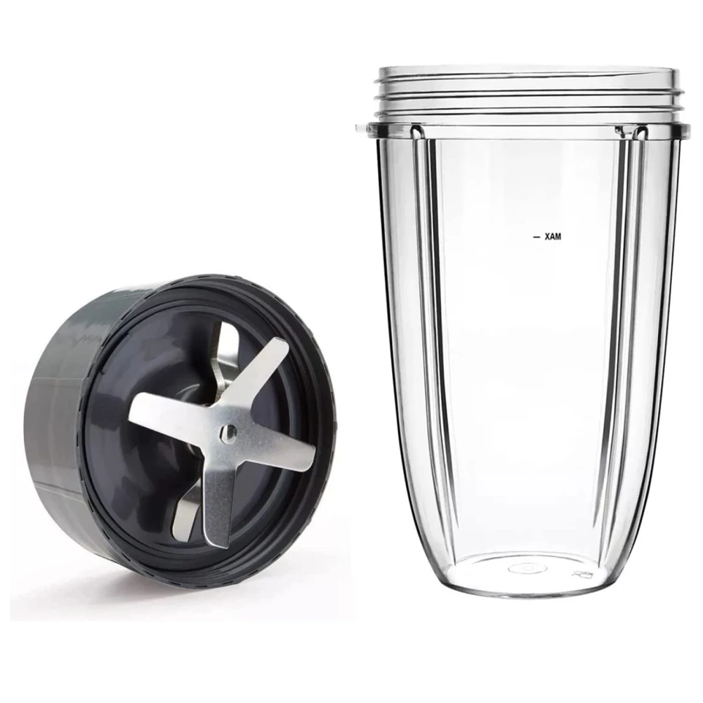 Чашка на 24 унции и лезвие для экстракции, совместимые с аксессуарами для блендера серии Nutribullet Pro 600 Вт/900 Вт 0