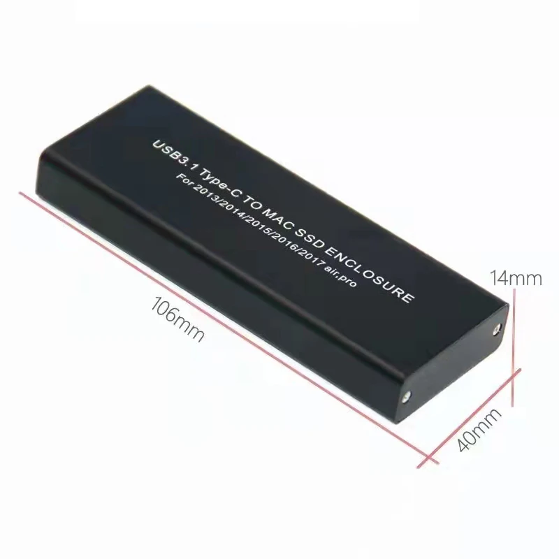 Чехол для SSD-накопителя Apple Macbook Air Pro Retina 2013 2014 2015 /2016 Коробка для жесткого диска USB 3.0 для Mac SSD Case Box A1466 A1465 A1398 A1502 1