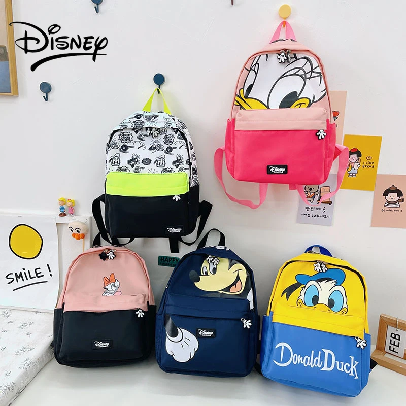 Школьная сумка Disney для детей, мини-рюкзак для девочек, Детский сад с мультяшным Микки Маусом и Минни, Рюкзаки для малышей, Бесплатная доставка 5