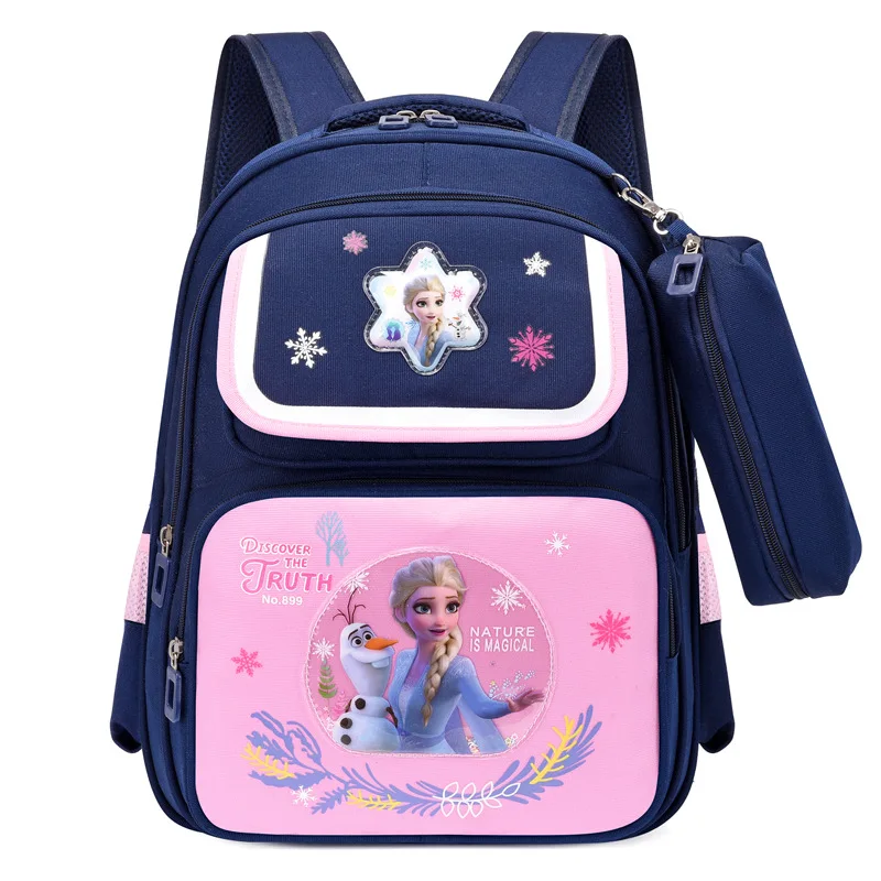 Школьные сумки Disney Frozen для девочек и мальчиков, Человек-паук, Ортопедический рюкзак для учащихся начальных классов 1-3 класса Большой емкости Mochila 2