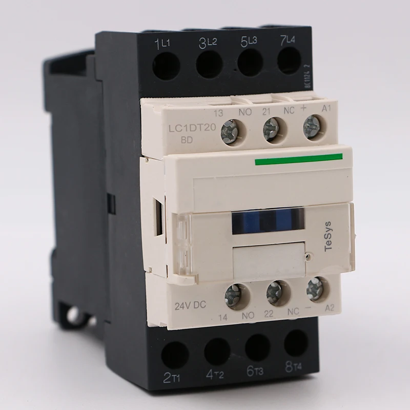 Электрический магнитный контактор постоянного тока LC1DT20BD 4P 4NO LC1-DT20BD 20A Катушка постоянного тока 24 В 0