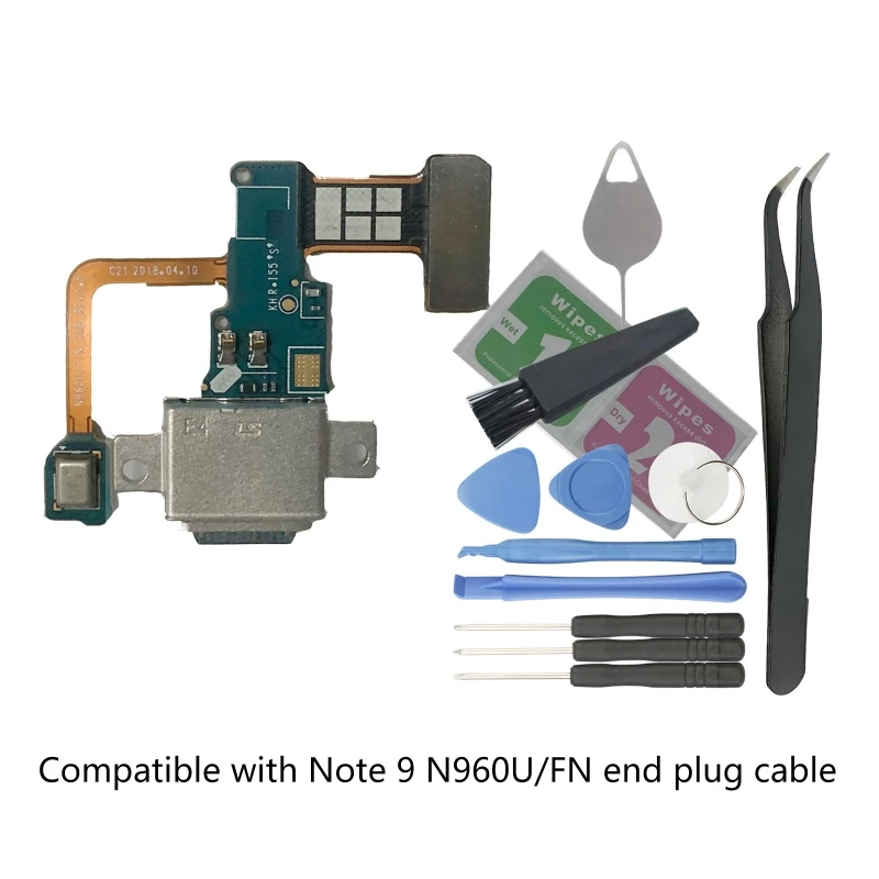 для Galaxy Note9N960U N960F Задний штекер с микрофоном Кабель для печатной платы USB Зарядка 5