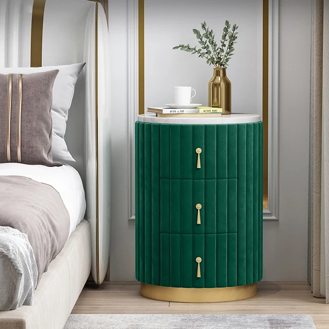 скандинавская современная простая мраморная столешница прикроватный столик для хранения мебели для спальни прикроватный шкаф 1