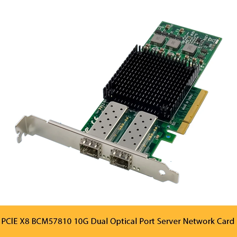 1 Комплект PCIE X8 BCM57810 Сетевая карта с Двойным Оптическим Портом 10G SFP + Серверная Оптоволоконная Сетевая карта Ethernet Сетевая карта PCB 2