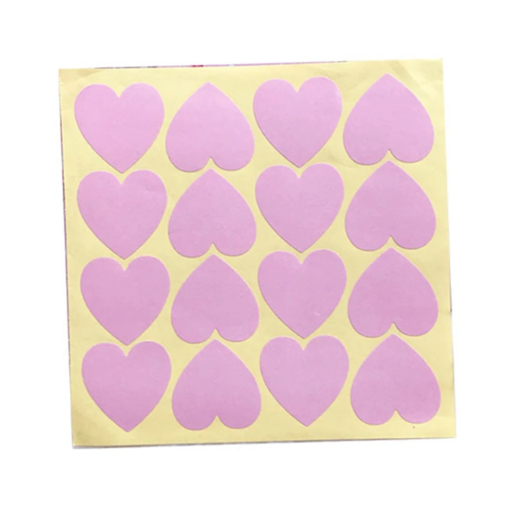 10 Листов/160 шт Розовые наклейки с сердечком 
