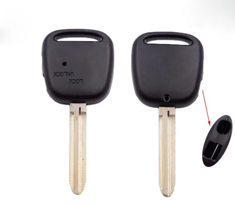10 шт. Чехол для дистанционного брелока, 2 кнопки, отверстия на боковой стороне корпуса, пустой корпус для ключей автомобиля Toyota 0
