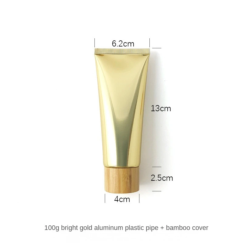 100 г алюминиевого пластикового композитного шланга с золотой подсветкой, средство для умывания и бутылка для умывания, Акриловые бутылки многоразового использования 2