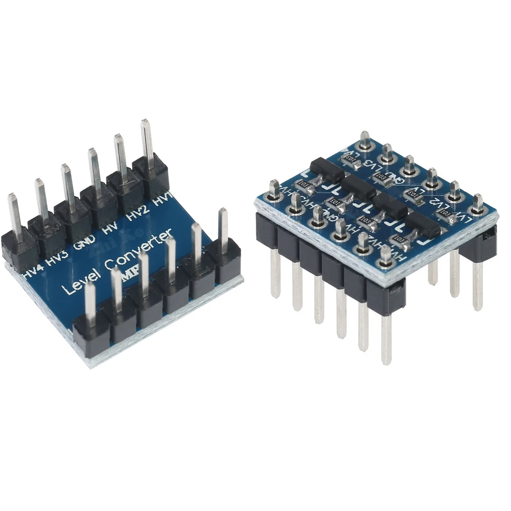 10ШТ IIC I2C преобразователь логического уровня двунаправленный модуль платы 5 В 3,3 В постоянного тока Модуль для arduino с выводами высокого низкого напряжения 0
