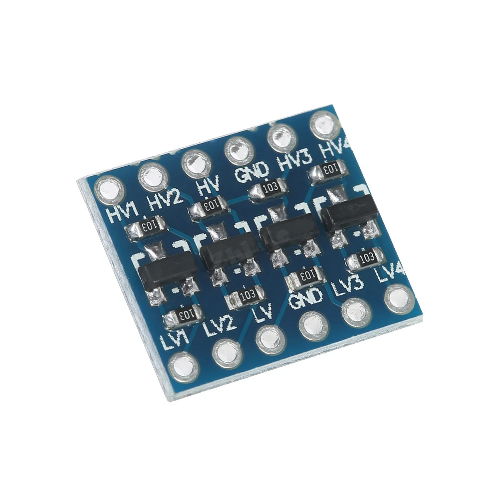 10ШТ IIC I2C преобразователь логического уровня двунаправленный модуль платы 5 В 3,3 В постоянного тока Модуль для arduino с выводами высокого низкого напряжения 4