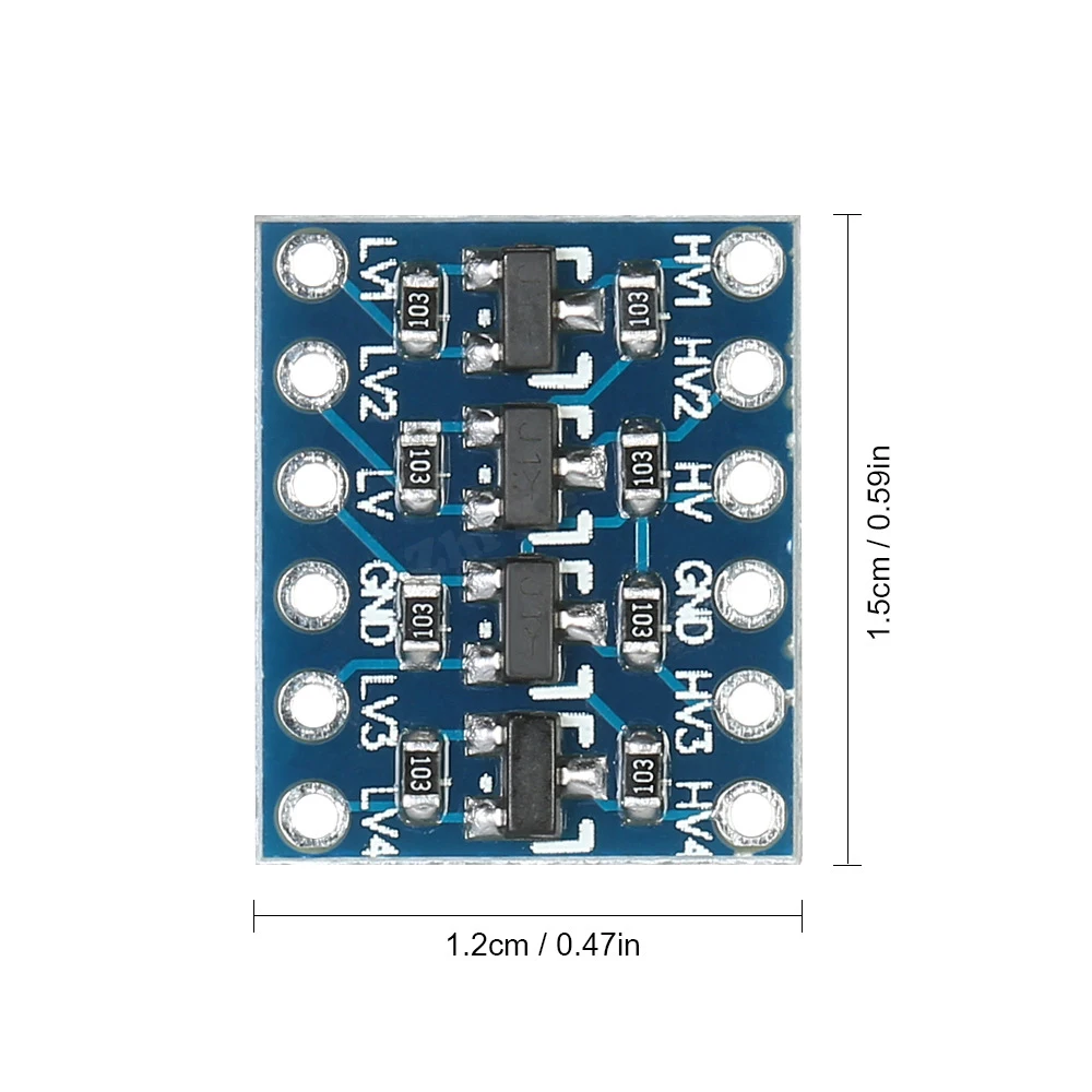 10ШТ IIC I2C преобразователь логического уровня двунаправленный модуль платы 5 В 3,3 В постоянного тока Модуль для arduino с выводами высокого низкого напряжения 5
