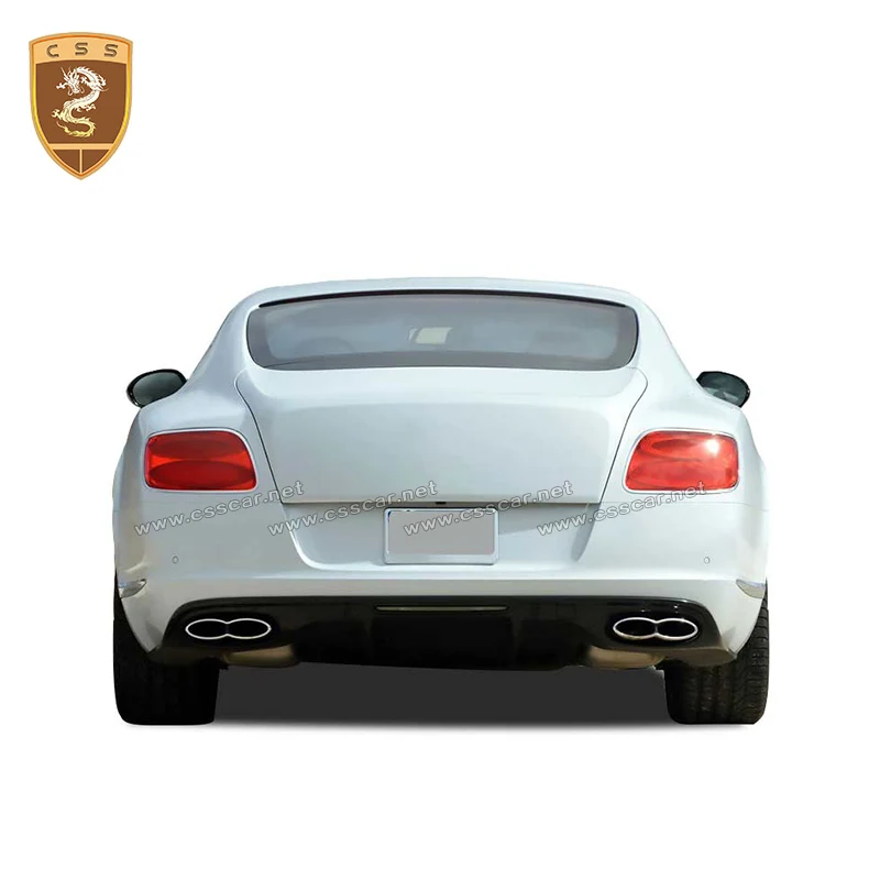 12-15 Подходит для Bentley Continental GT модифицированный V8s Карбоновый задний подбородок для губ 4