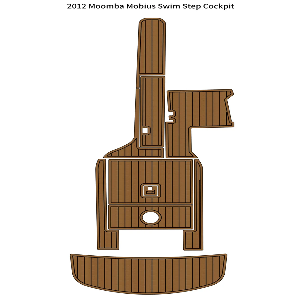 2012 Moomba Mobius Платформа для плавания Кокпит Коврик для Лодки EVA Пенопласт из искусственного Тика Коврик для пола 0