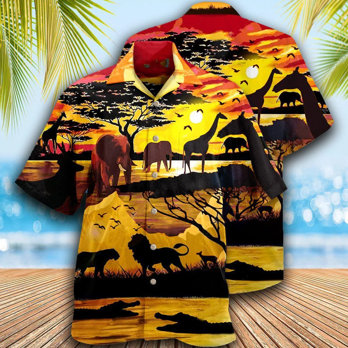 2022 Мужские Рубашки с коротким рукавом в Кубинском стиле, топ с Животным миром, мужские Гавайские рубашки с 3D принтом, летние каникулы, вечеринка, мужские 0