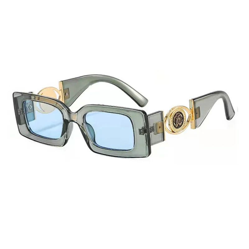 2023 Прямоугольные Солнцезащитные очки, Женские Винтажные Роскошные Брендовые Дизайнерские Солнцезащитные очки для женской моды, отдыха на открытом воздухе, lentes de sol UV400 4