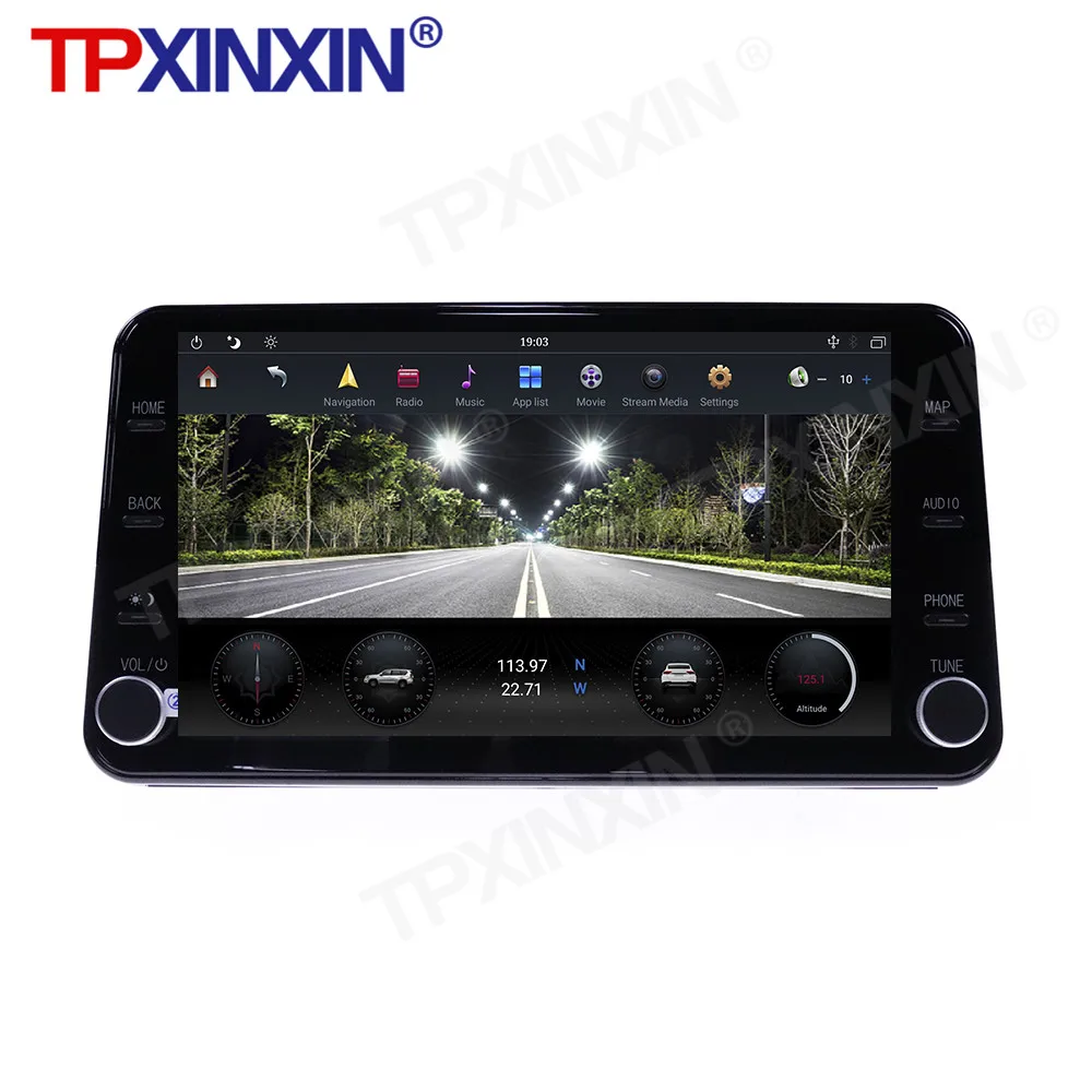 2din Android 9,0 CarPlay PX6 автомагнитола для Toyota RAV4 RAV-4 2018 - 2021 Мультимедийный авторадио Рекордер плеер Navi Головное устройство GPS 1