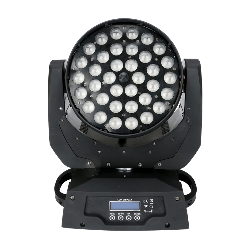 36x12 Вт RGBW 4в1 LED Zoom Wash Движущийся Головной Свет DMX Управление Сценическим Освещением Профессиональный Лучевой Проектор DJ Disco Party Lights 3