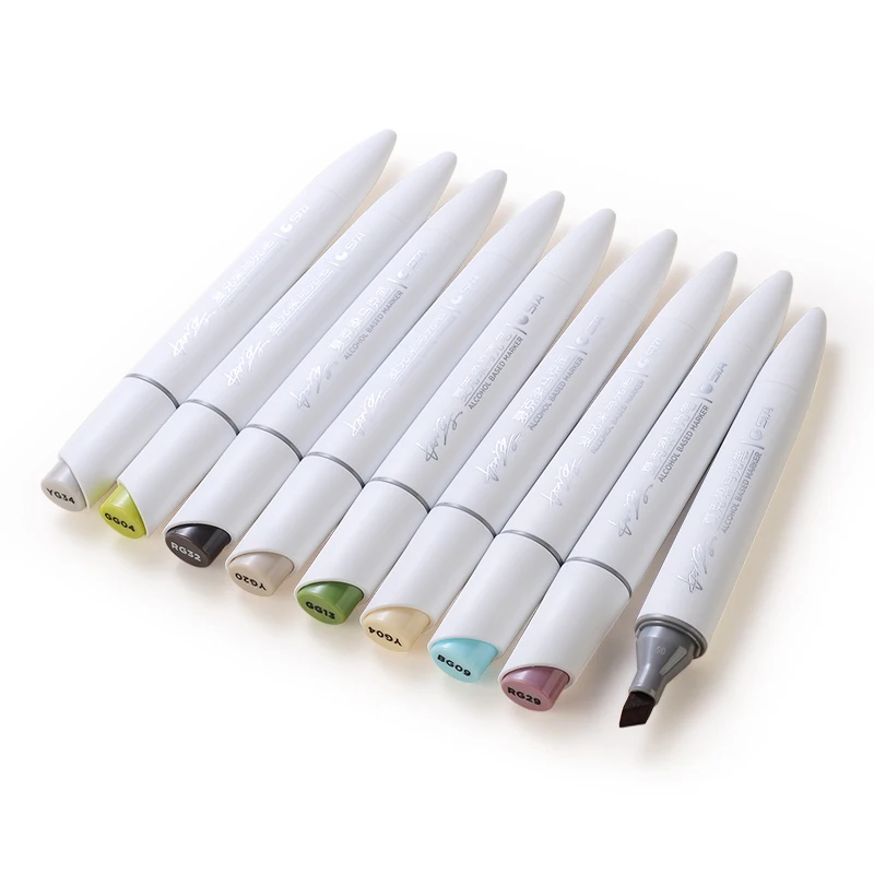 40 Цветных маркеров, цветной двуглавый спиртовой маслянистый Профессиональный Набор маркеров с ручной росписью, художественные маркеры, ручка, товары для рукоделия 2